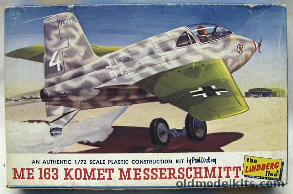 Lindberg 1/72 Messerschmitt Me-163 Comet Komet, 434-29 plastic model kit